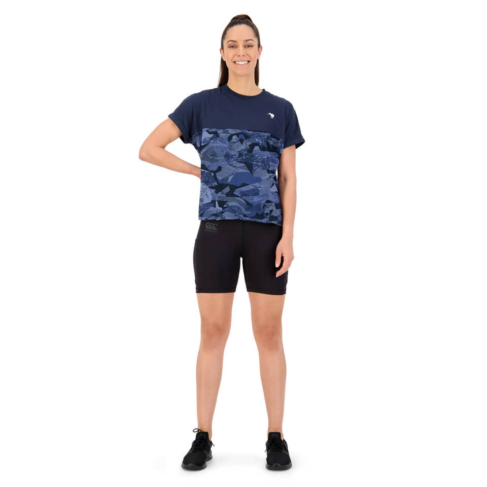 Womens Militia Box T-Shirt in Navy