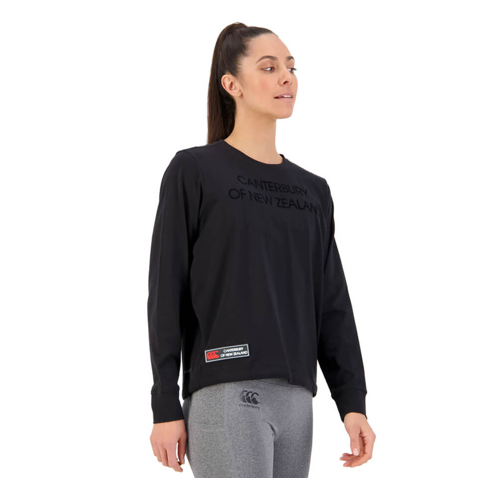 Womens of NZ Long Sleeve T-Shirt in Black