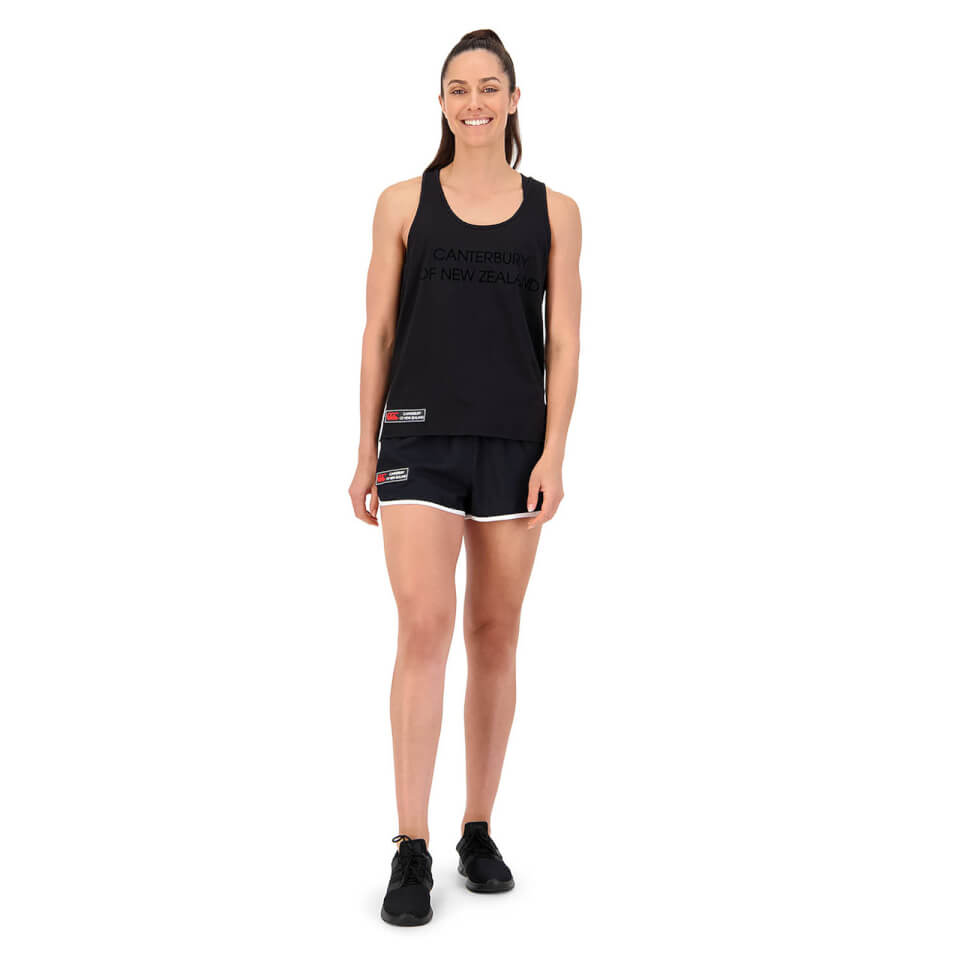 Womens of NZ Singlet in Black
