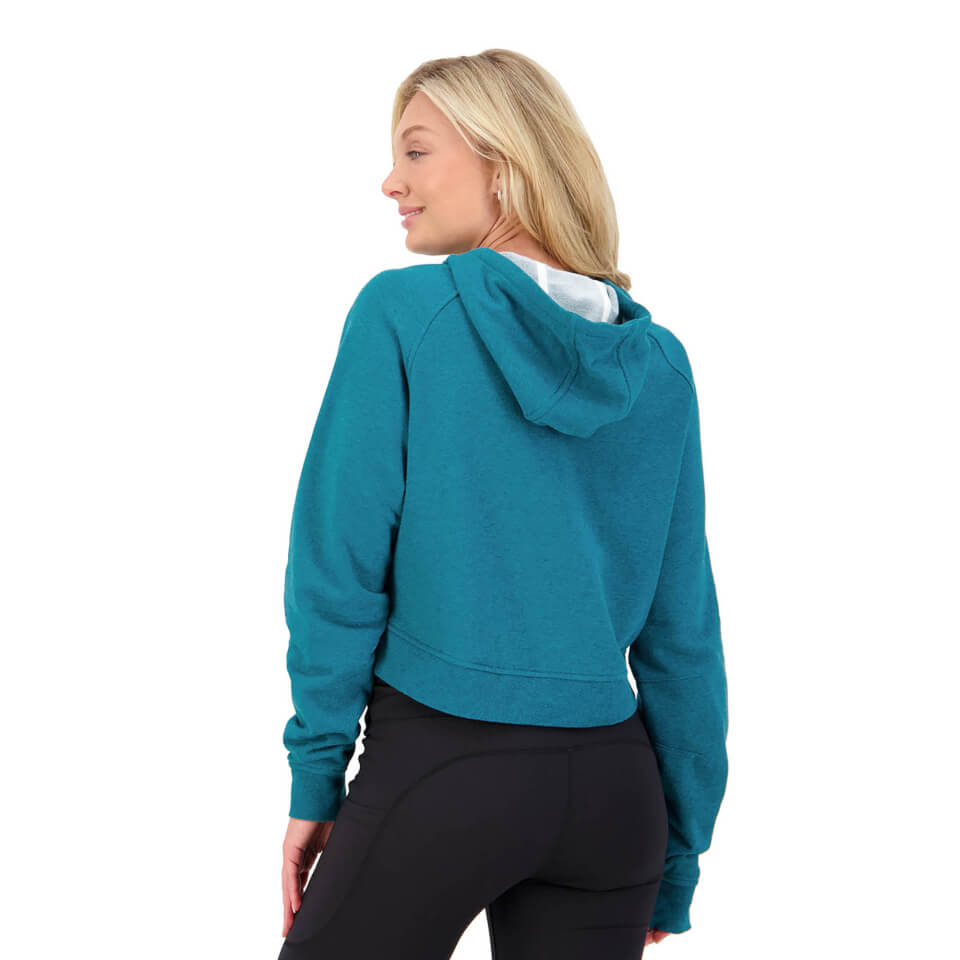 Womens Revolt Over Head Hoodie in Green