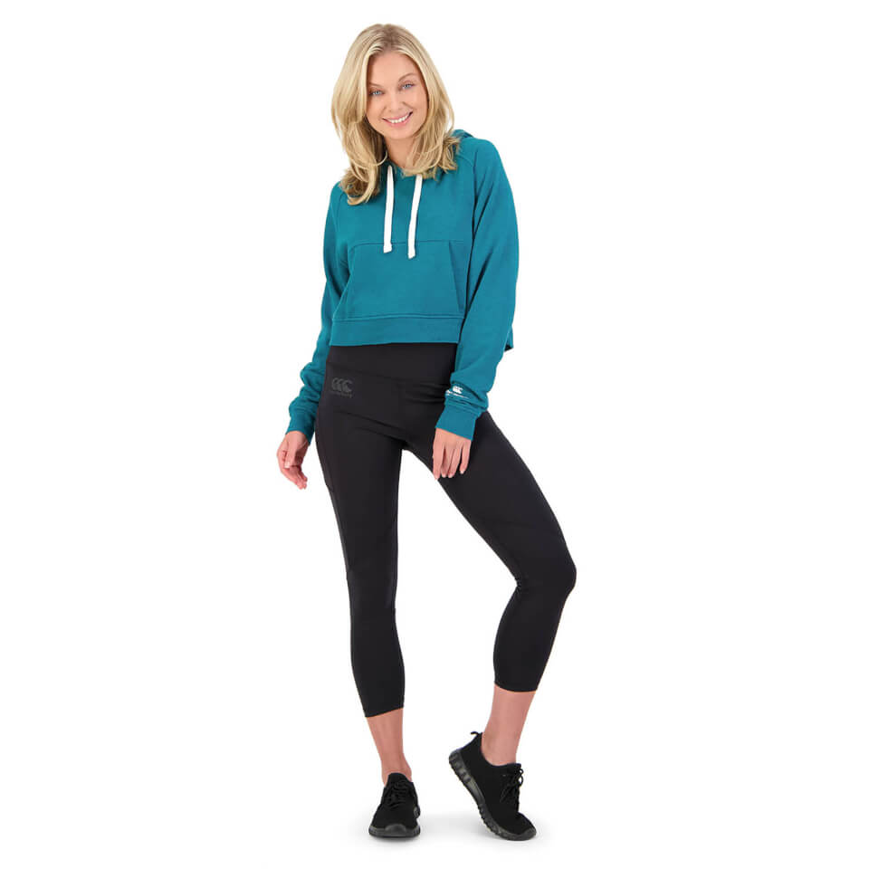 Womens Revolt Over Head Hoodie in Green