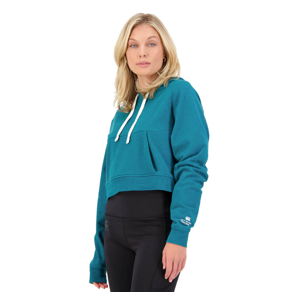 Womens Revolt Over Head Hoodie in Green