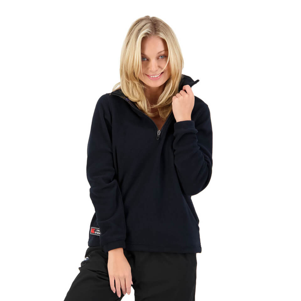 Womens of NZ 1/4 Zip Fleece in Black