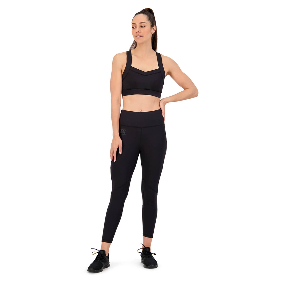 WOMEN'S VAPODRI TEMPO CROP TOP IN BLACK