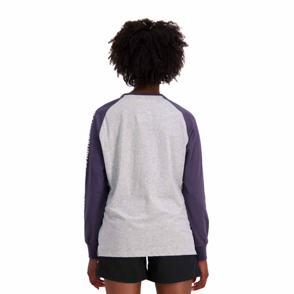 Womens of NZ Long Sleeve Raglan T-Shirt in Grey