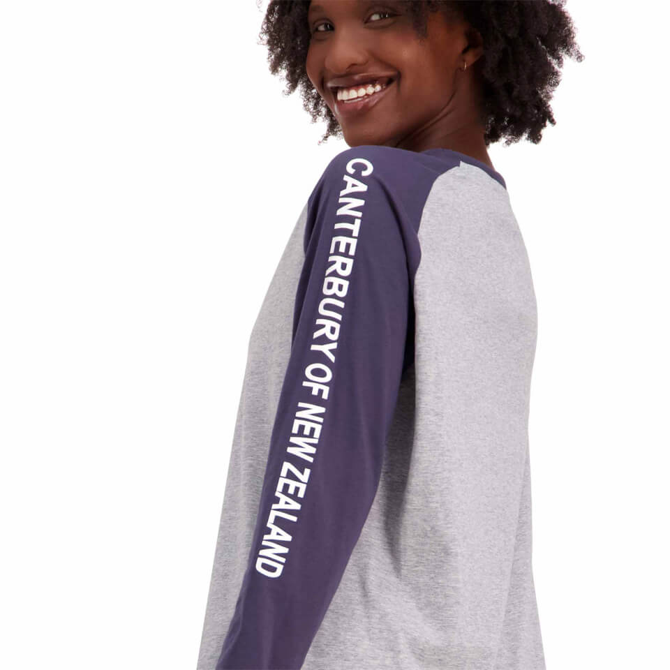 Womens of NZ Long Sleeve Raglan T-Shirt in Grey