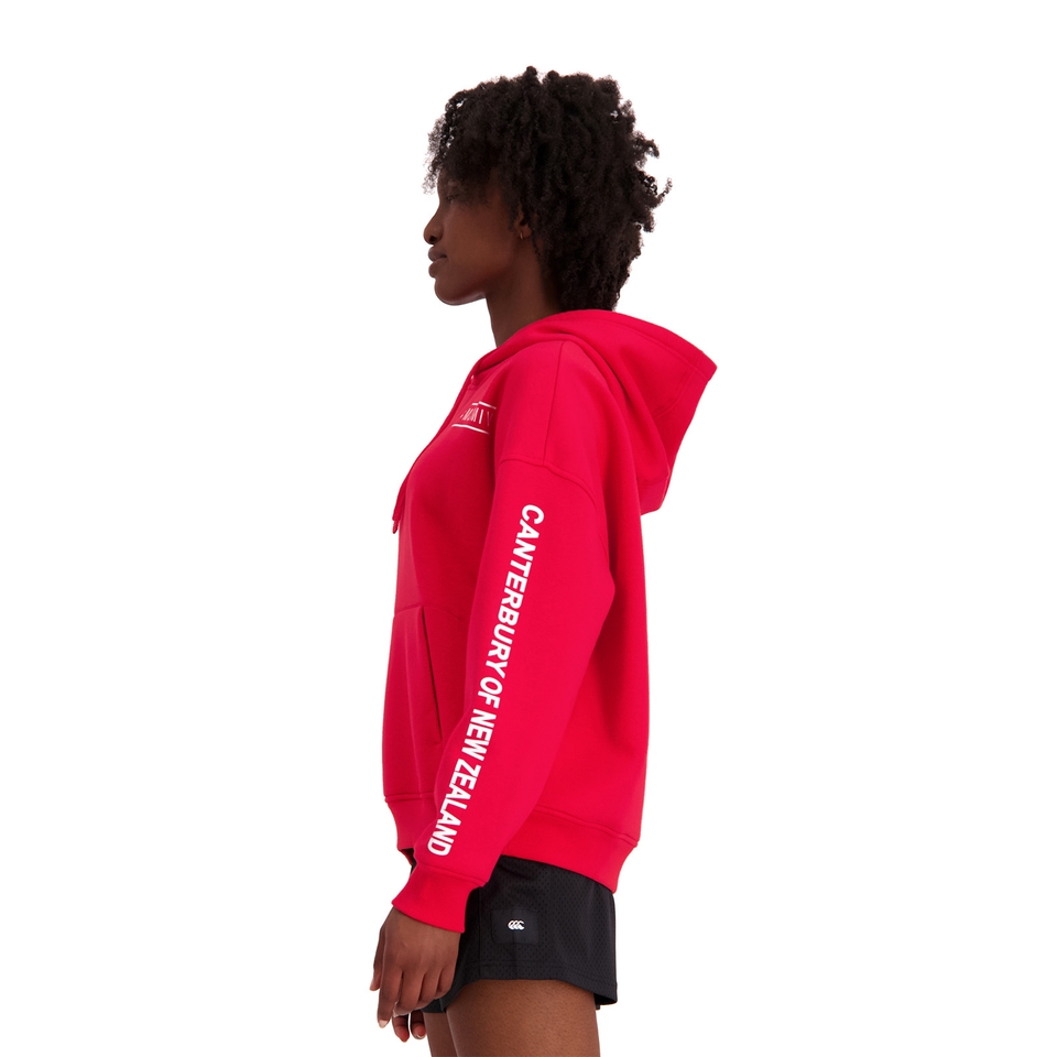 WOMENS OF NZ OVER HEAD HOODIE - RED