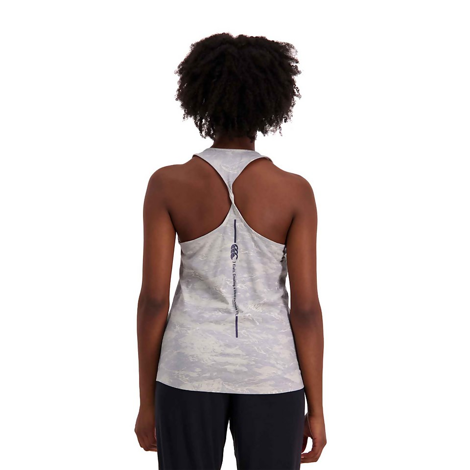 WOMENS MILITIA TWIST BACK SINGLET - GREY