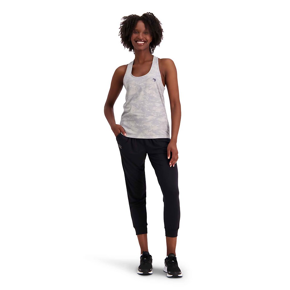 WOMENS MILITIA TWIST BACK SINGLET - GREY