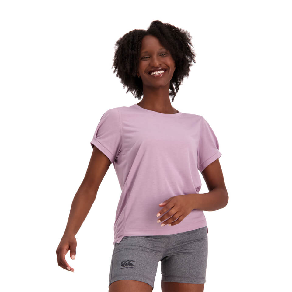 Womens Vapodri Formation Boxy Short Sleeve T-Shirt in Grey