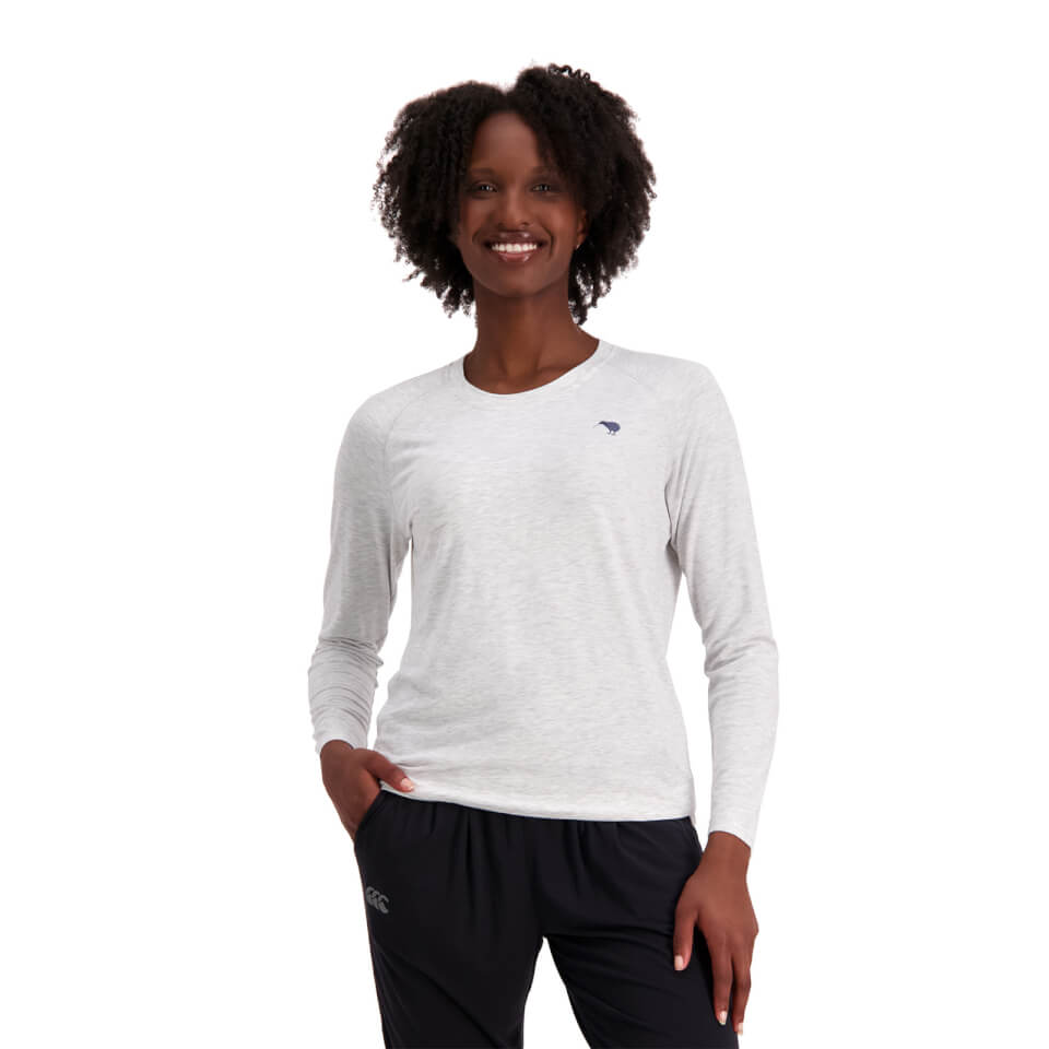 WOMENS MILITIA FLOW LONG SLEEVE T-SHIRT - GREY