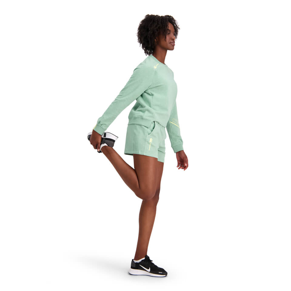 WOMENS VAPODRI FORMATION CREW SWEATSHIRT - GREEN