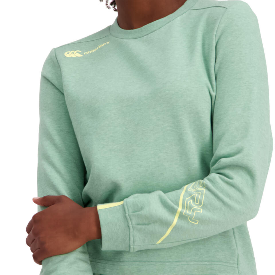 WOMENS VAPODRI FORMATION CREW SWEATSHIRT - GREEN