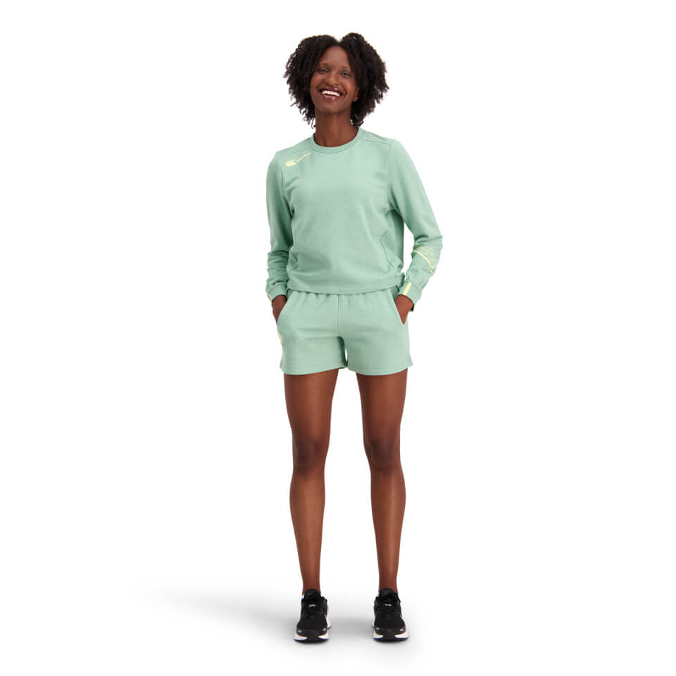 WOMENS VAPODRI FORMATION CREW SWEATSHIRT - GREEN