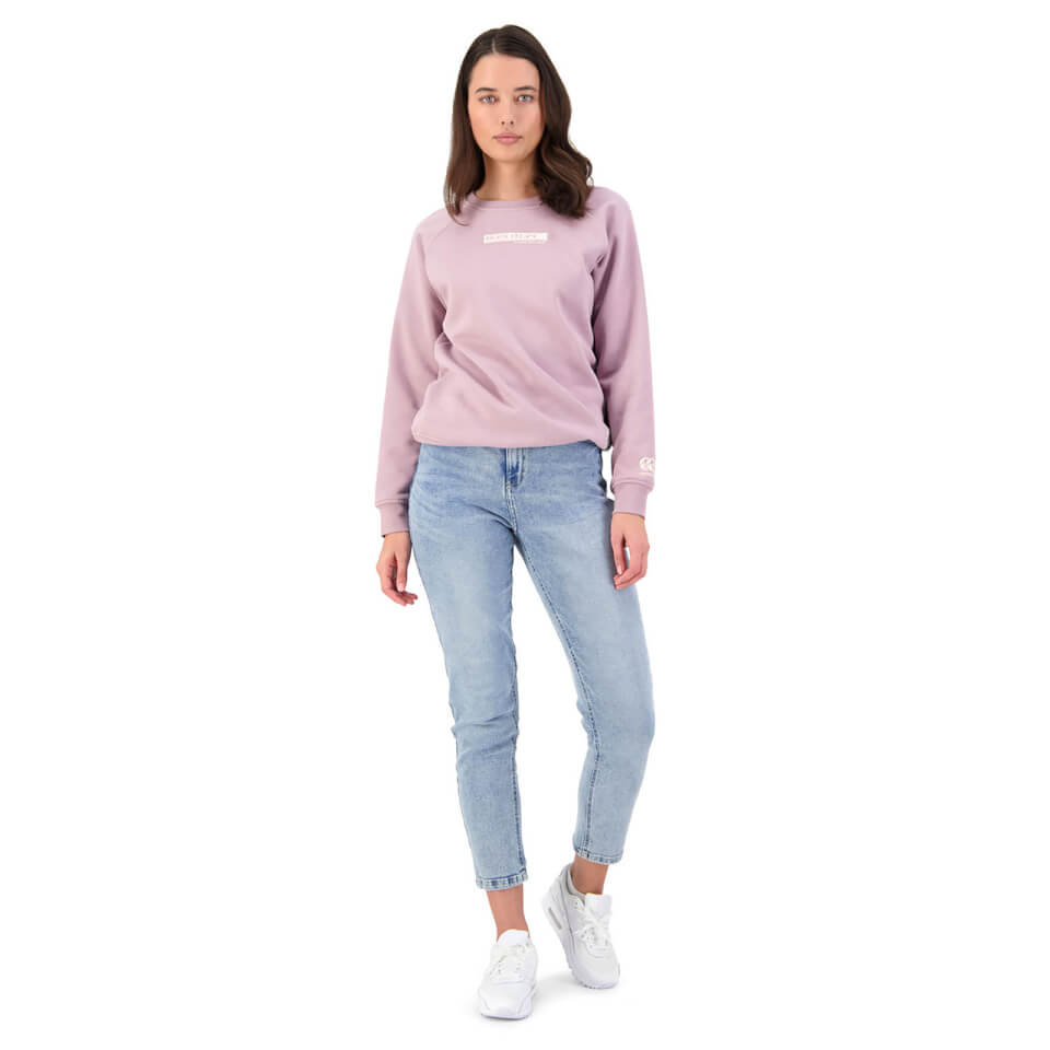 WOMENS CREW NECK SWEATSHIRT - PURPLE