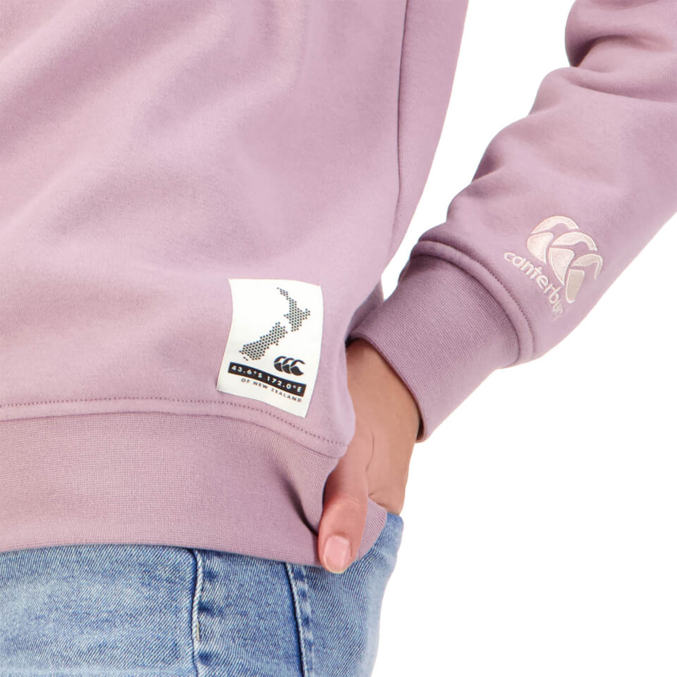 WOMENS CREW NECK SWEATSHIRT - PURPLE