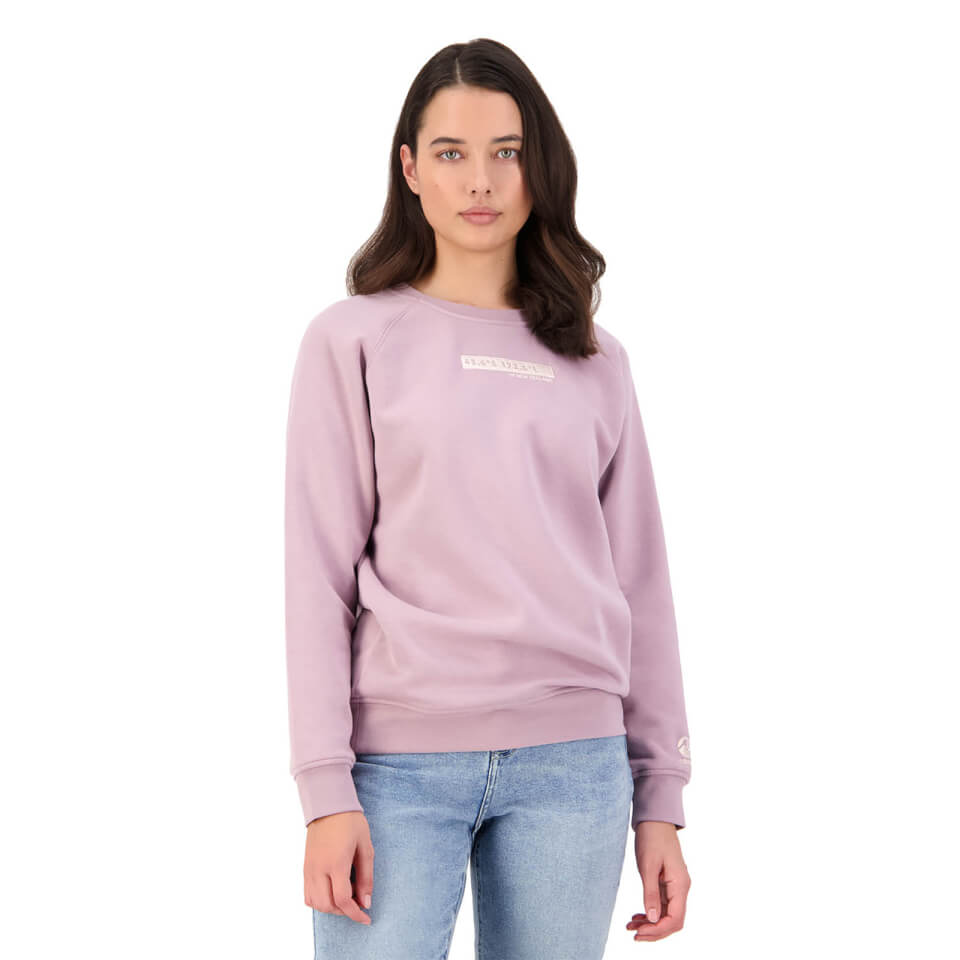 WOMENS CREW NECK SWEATSHIRT - PURPLE