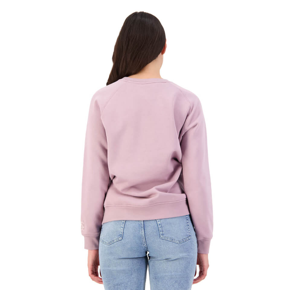 WOMENS CREW NECK SWEATSHIRT - PURPLE
