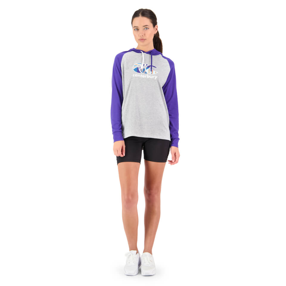 Womens Uglies Long Sleeve Hood T-Shirt in Blue