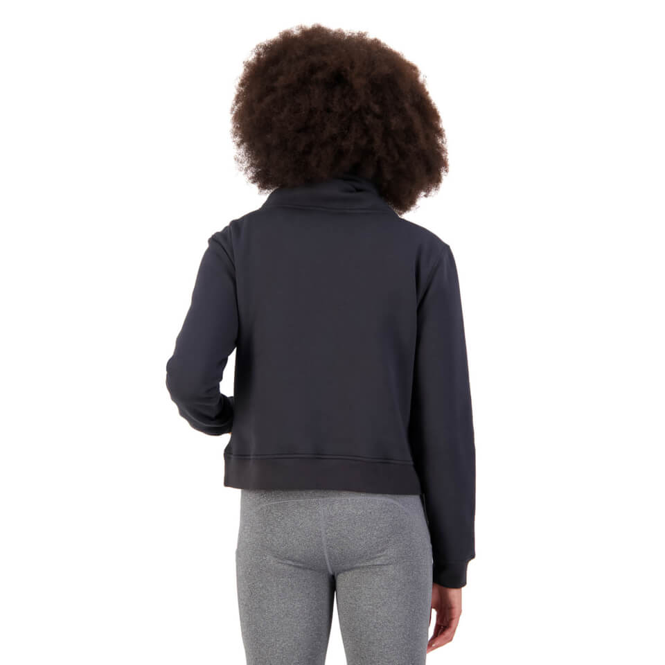 WOMENS SLOUCH SWEATSHIRT - BLACK