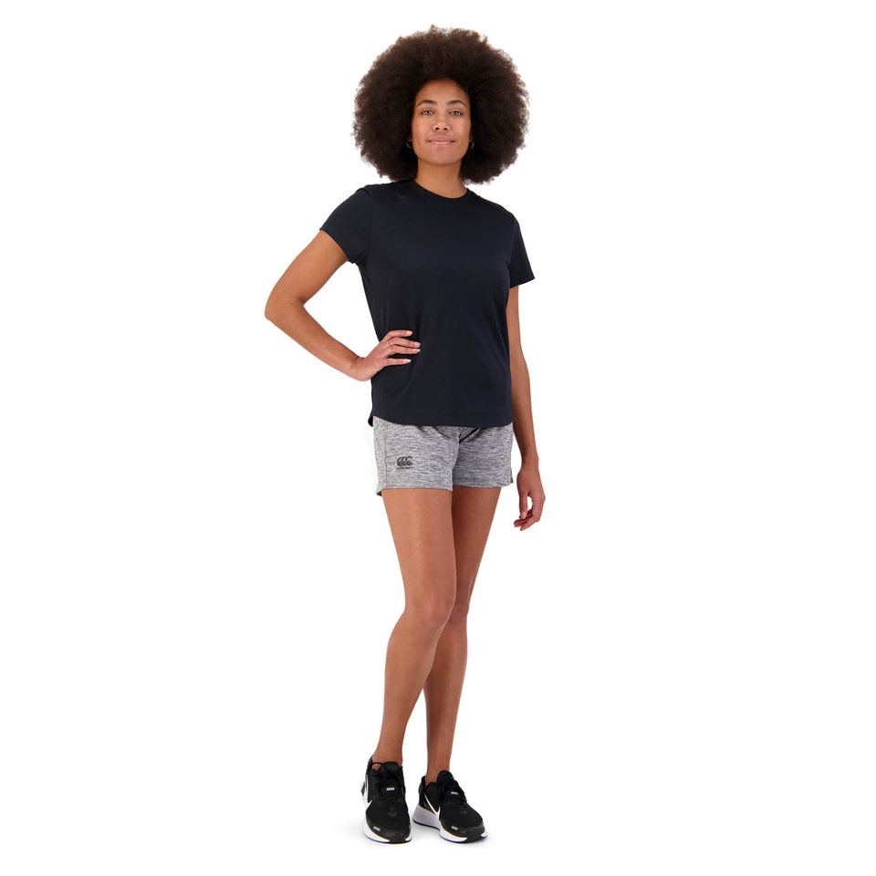 WOMEN'S VAPODRI 3" TEMPO KNIT SHORT IN GREY