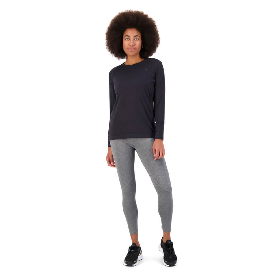Womens Militia Long Sleeve T-Shirt in Black