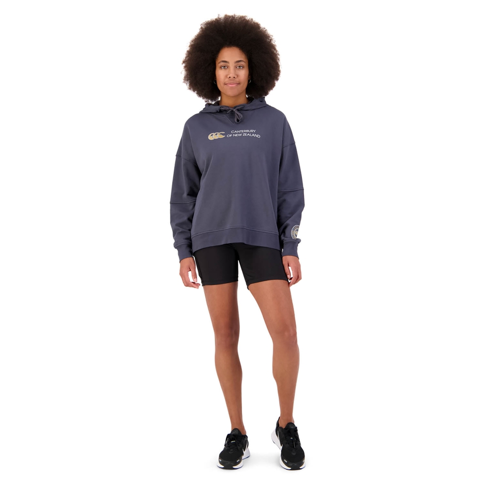 WOMENS OF NZ OVER HEAD HOODIE IN GREY