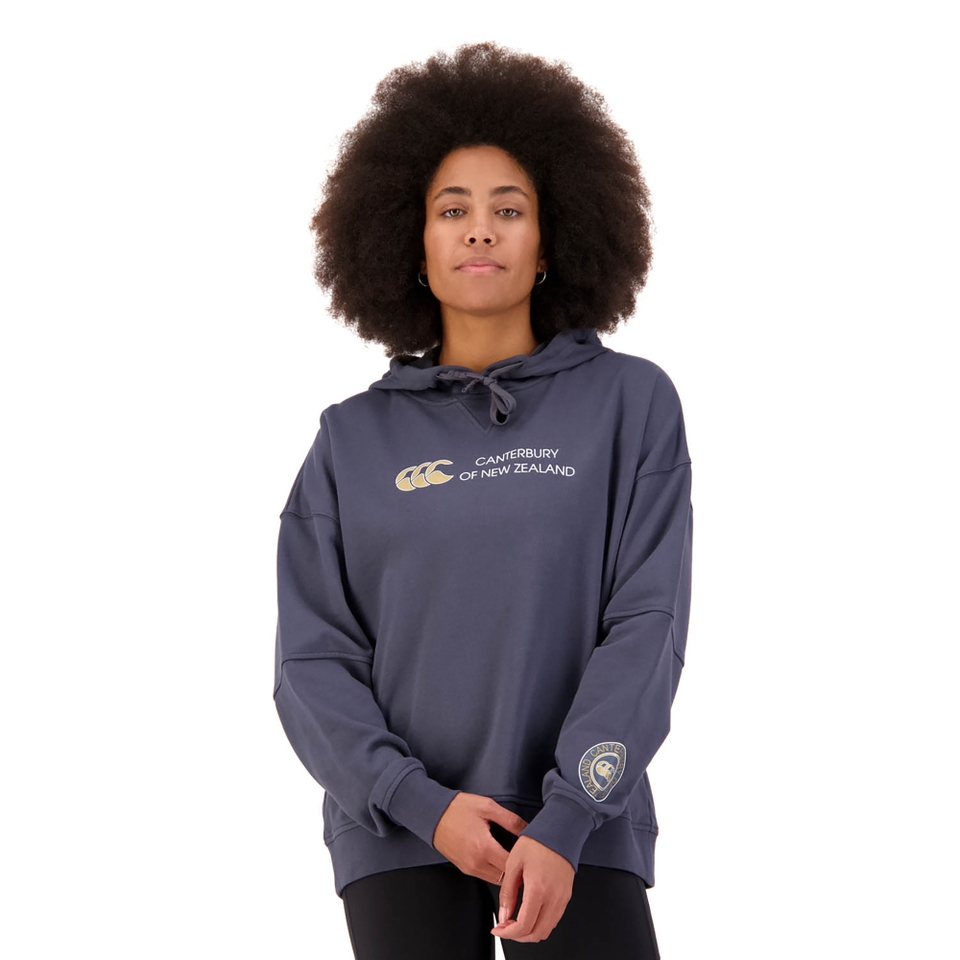 WOMENS OF NZ OVER HEAD HOODIE IN GREY