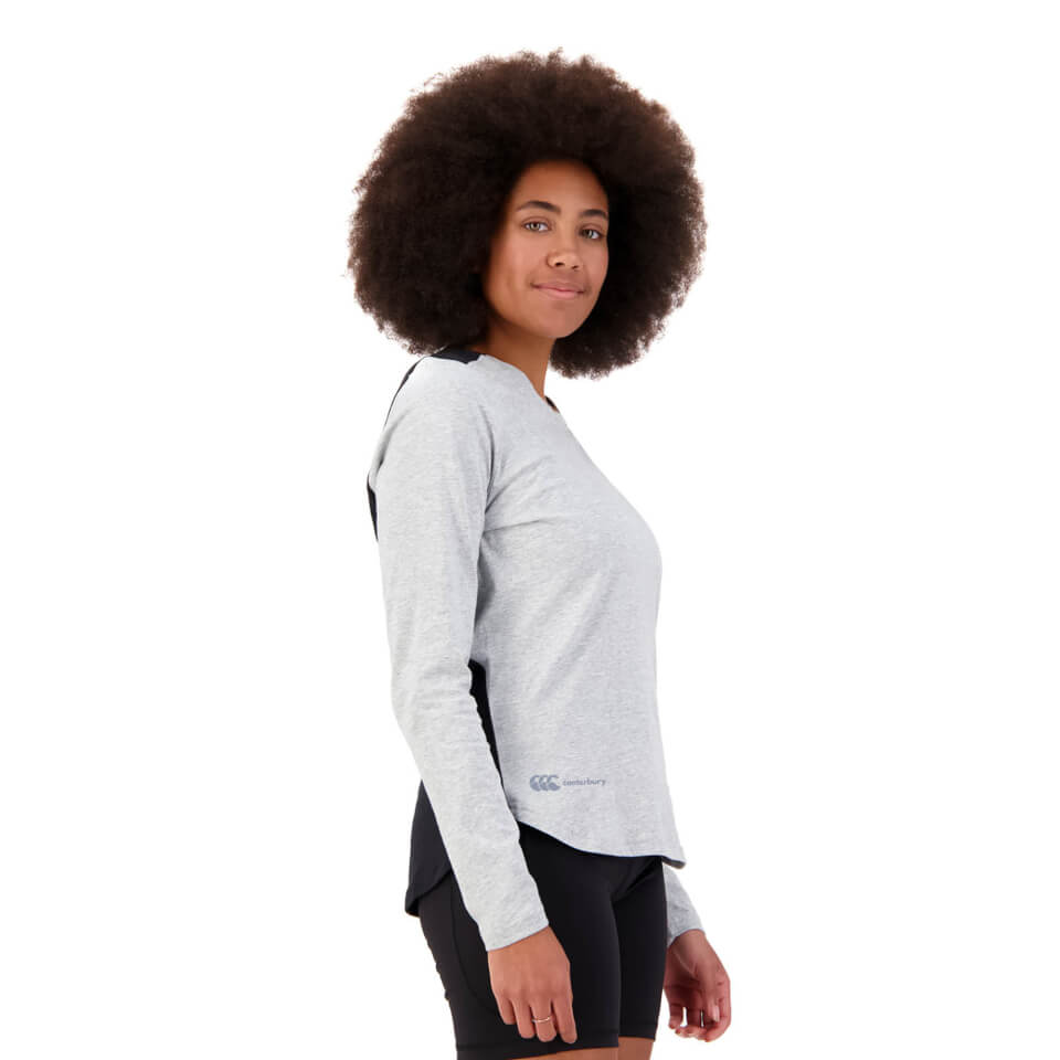 WOMENS VAPODRI FORMATION LONG SLEEVE T-SHIRT - GREY