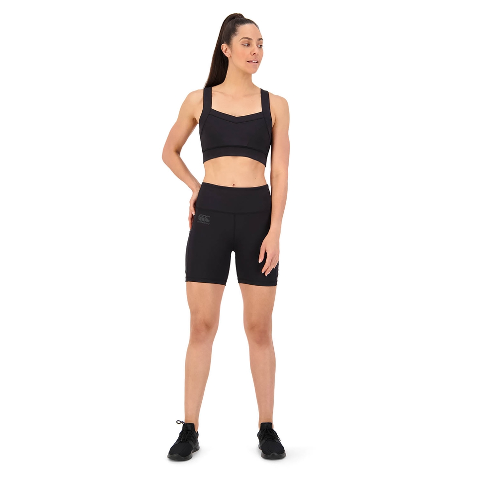 WOMENS VAPODRI BOOTY SHORT BLACK