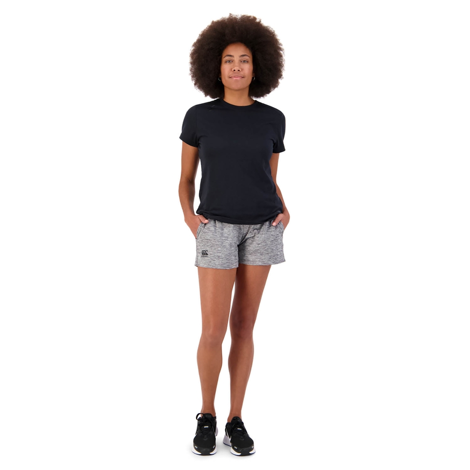 WOMEN'S VAPODRI SHORT SLEEVE TEMPO T-SHIRT IN JET BLACK
