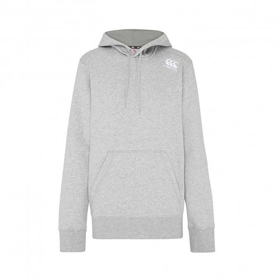 WOMENS CORE OVER HEAD HOODIE - MARLE GREY