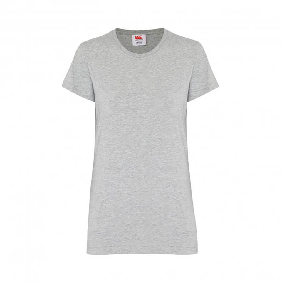WOMENS CCC SMALL LOGO T-SHIRT IN GREY