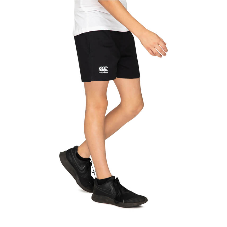 KIDS RUGGED DRILL SHORT IN BLACK