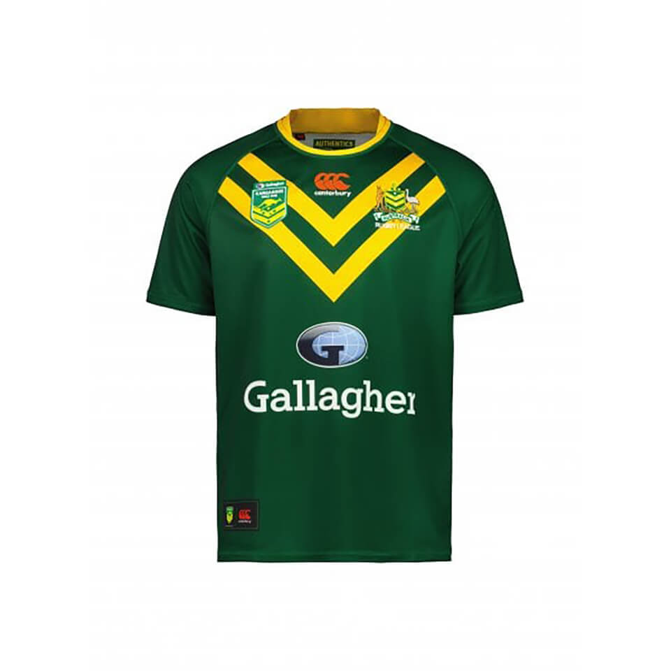 KIDS KANGAROOS PRO RUGBY JERSEY - GREEN