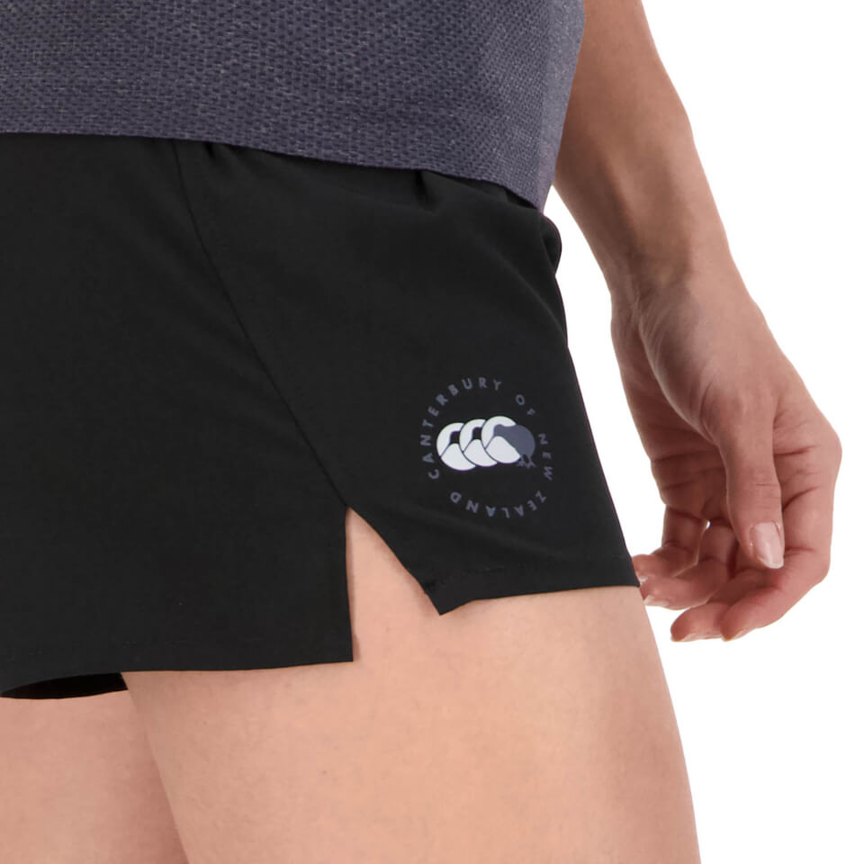 WOMENS VAPODRI 3" SHORT IN BLACK