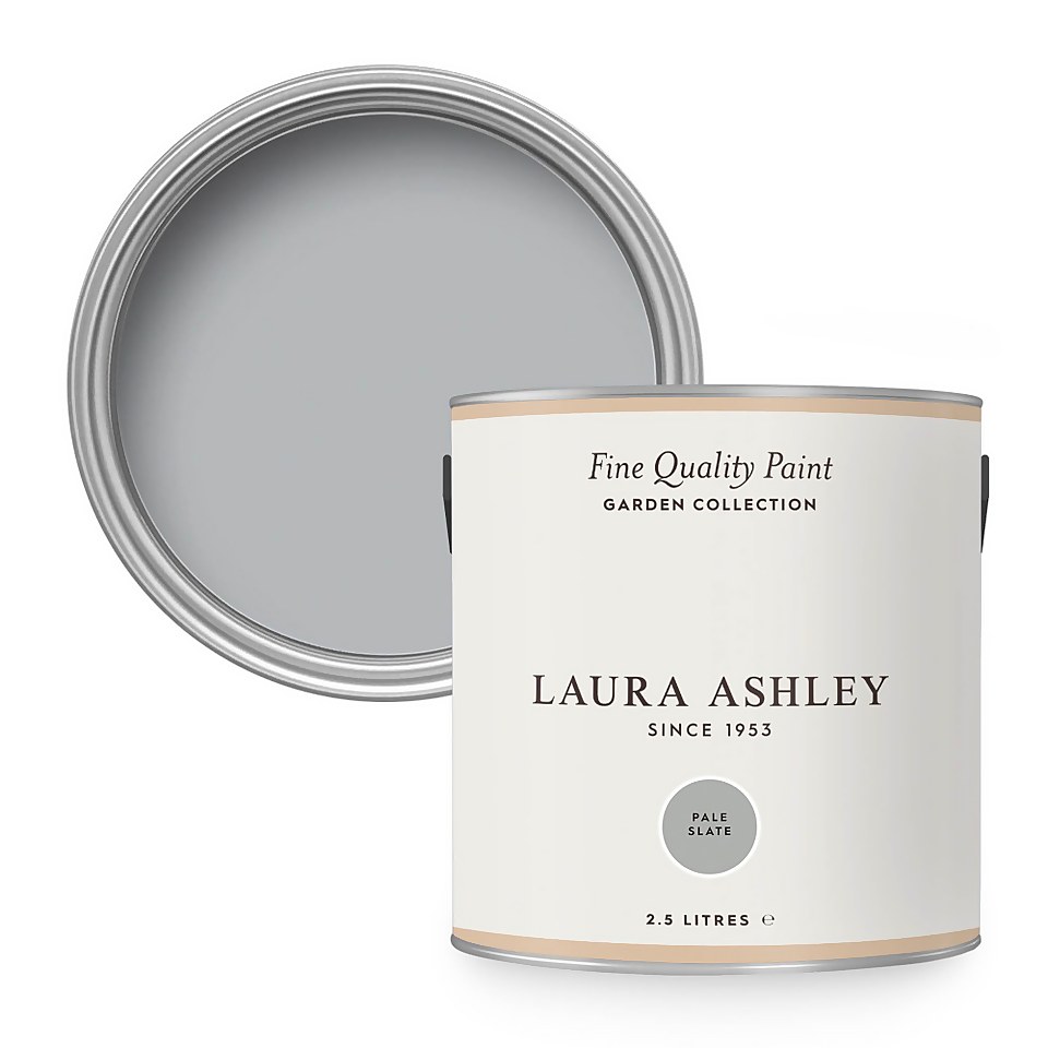 Laura Ashley Eggshell Garden Paint Pale Slate - 2.5L