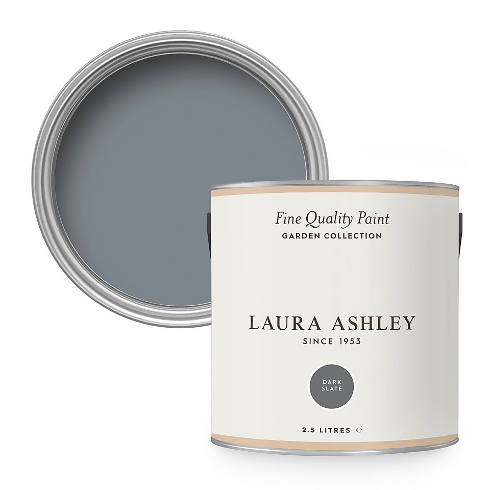 Laura Ashley Eggshell Garden Paint Dark Slate - 2.5L