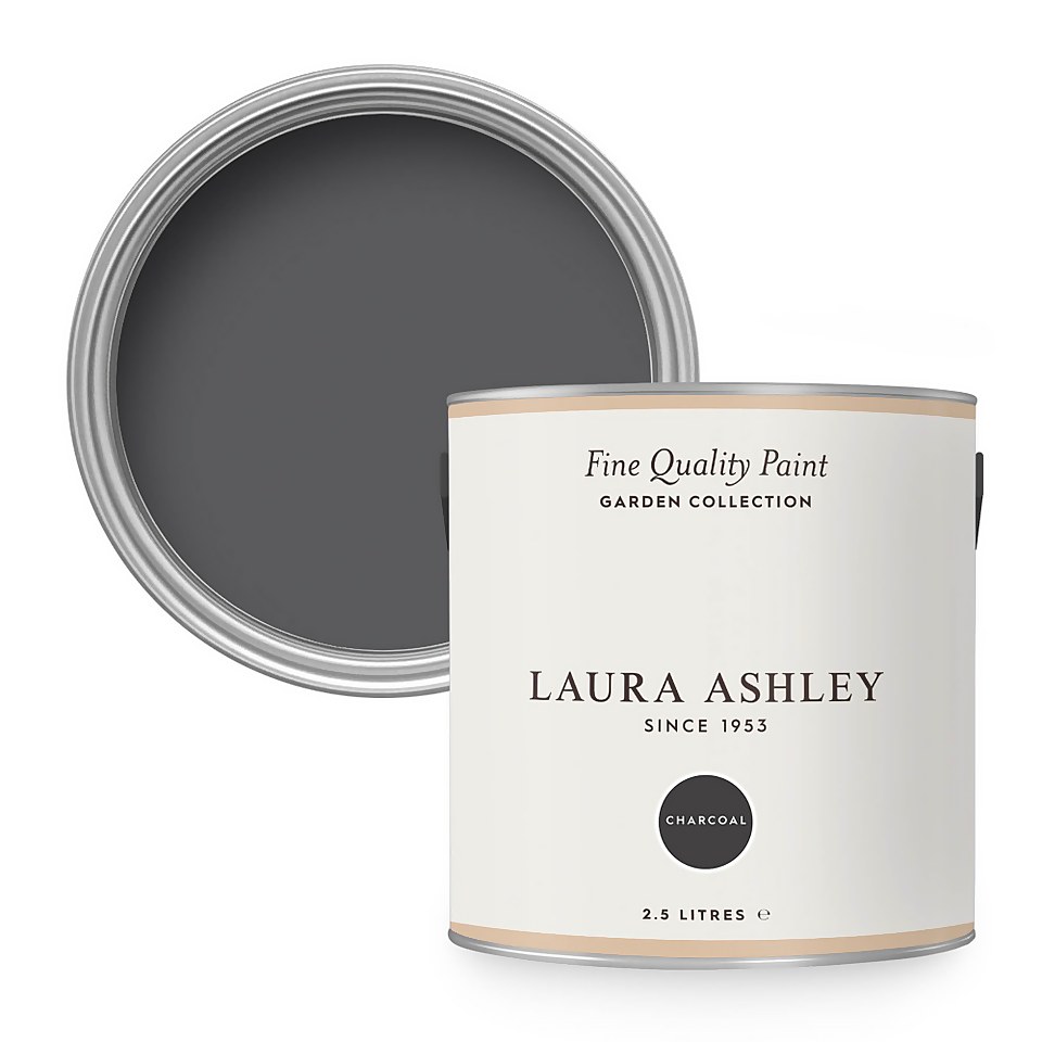 Laura Ashley Eggshell Garden Paint Charcoal - 2.5L