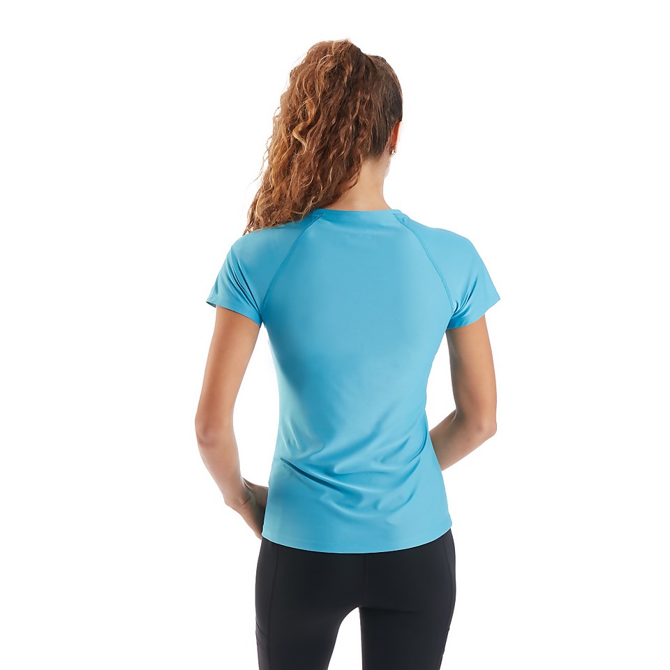 Women's 24/7 Short Sleeve Tech Baselayer - Light Blue