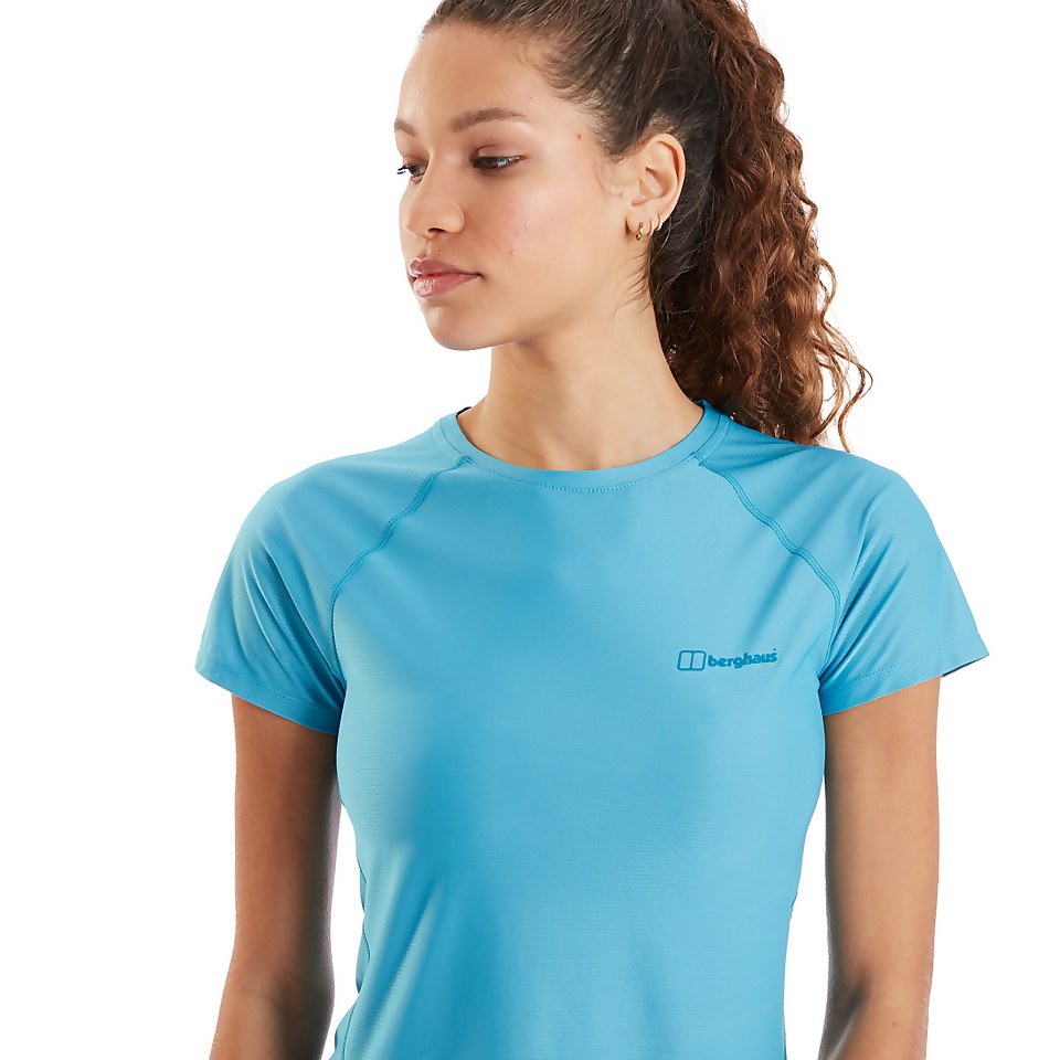 Women's 24/7 Short Sleeve Tech Baselayer - Light Blue