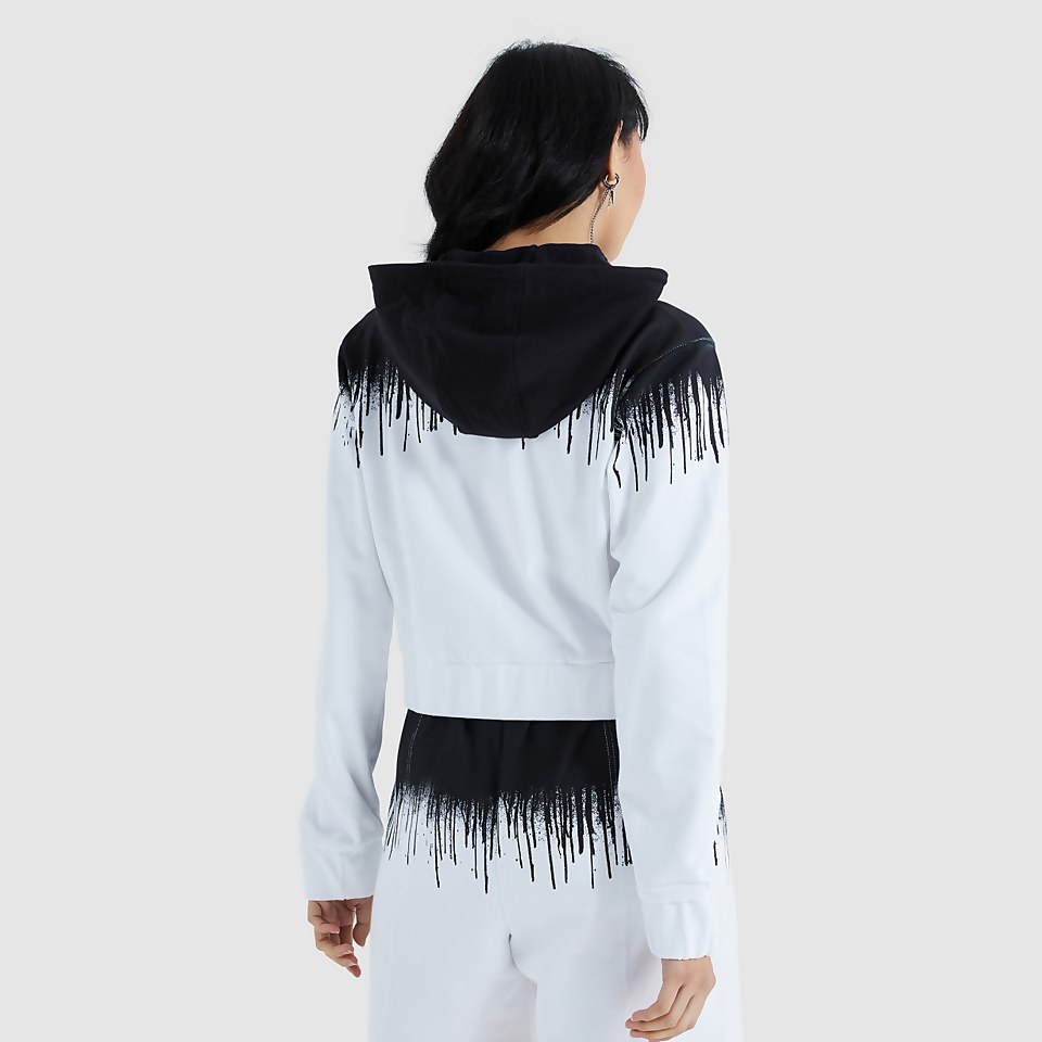 Women's Raca Cropped Hoody Black