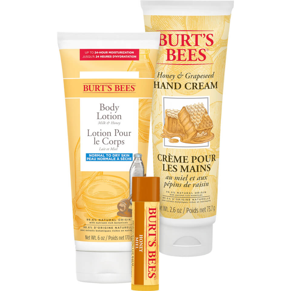 Burt's Bees Sweet Like Honey, Hand, Lip & Body Gift Set