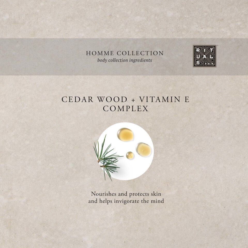 Rituals Homme Collection Cedar Wood and Vitamin E Complex Strengthening Caffeine Shampoo 250ml