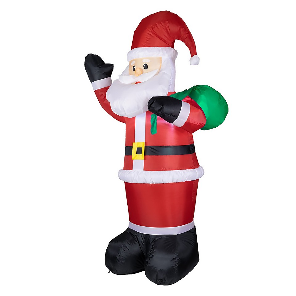6ft Santa with Sack Christmas Inflatable