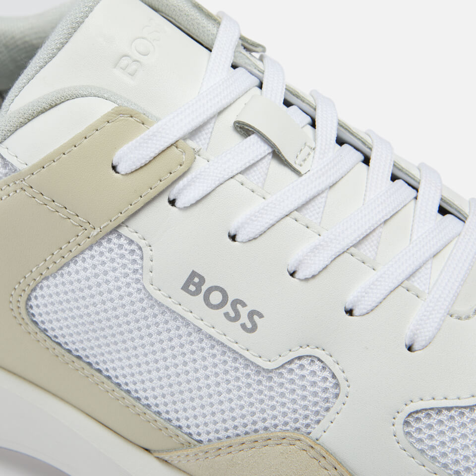 BOSS Men's Dean Runner Trainers - Open Beige