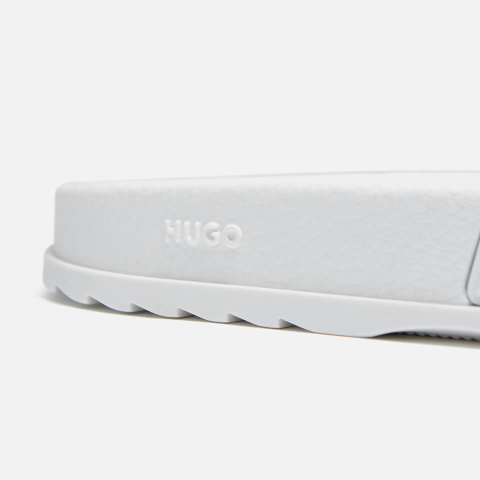 HUGO Men's Match Sliders - Open White