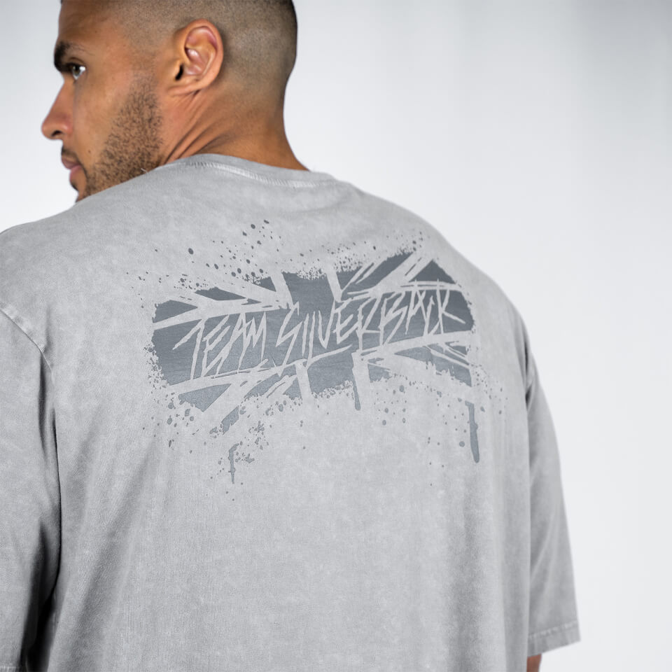 MP X Zack George Acid Wash T-Shirt - Team Silverback - Carbon