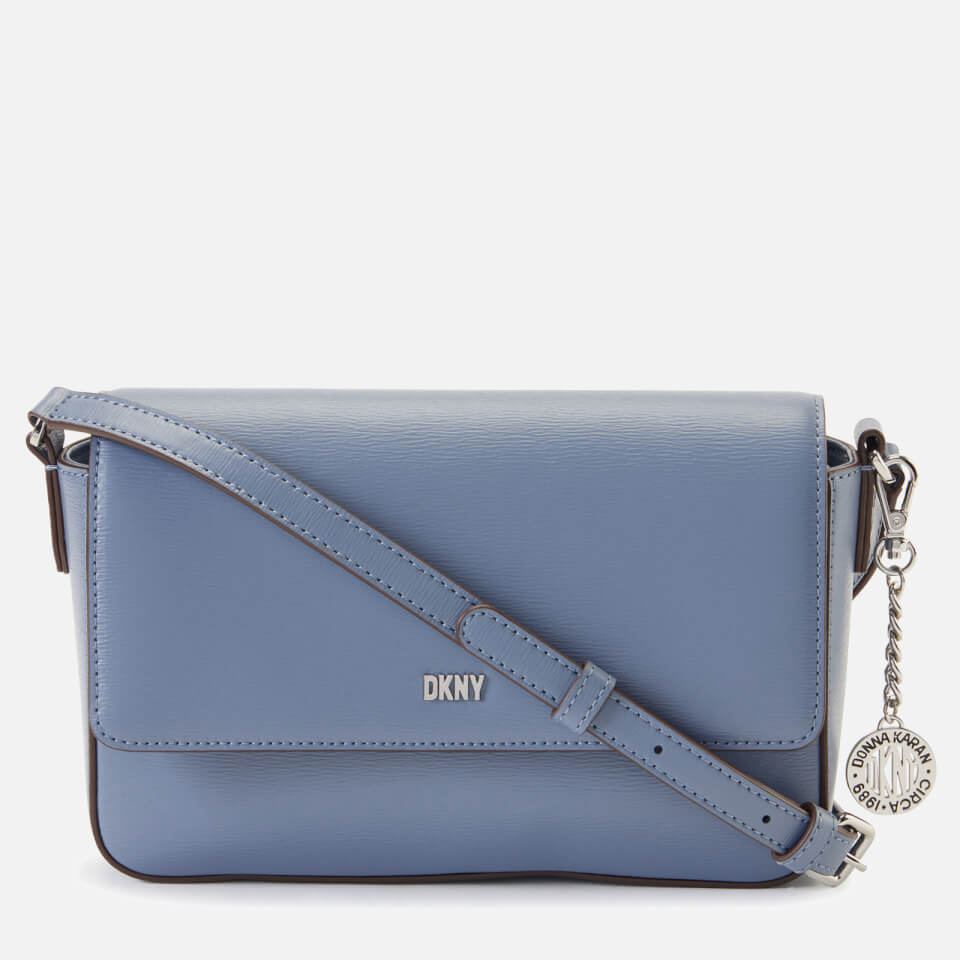 DKNY Women's Bryant Medium Flap Cross Body Bag - Steel Blue