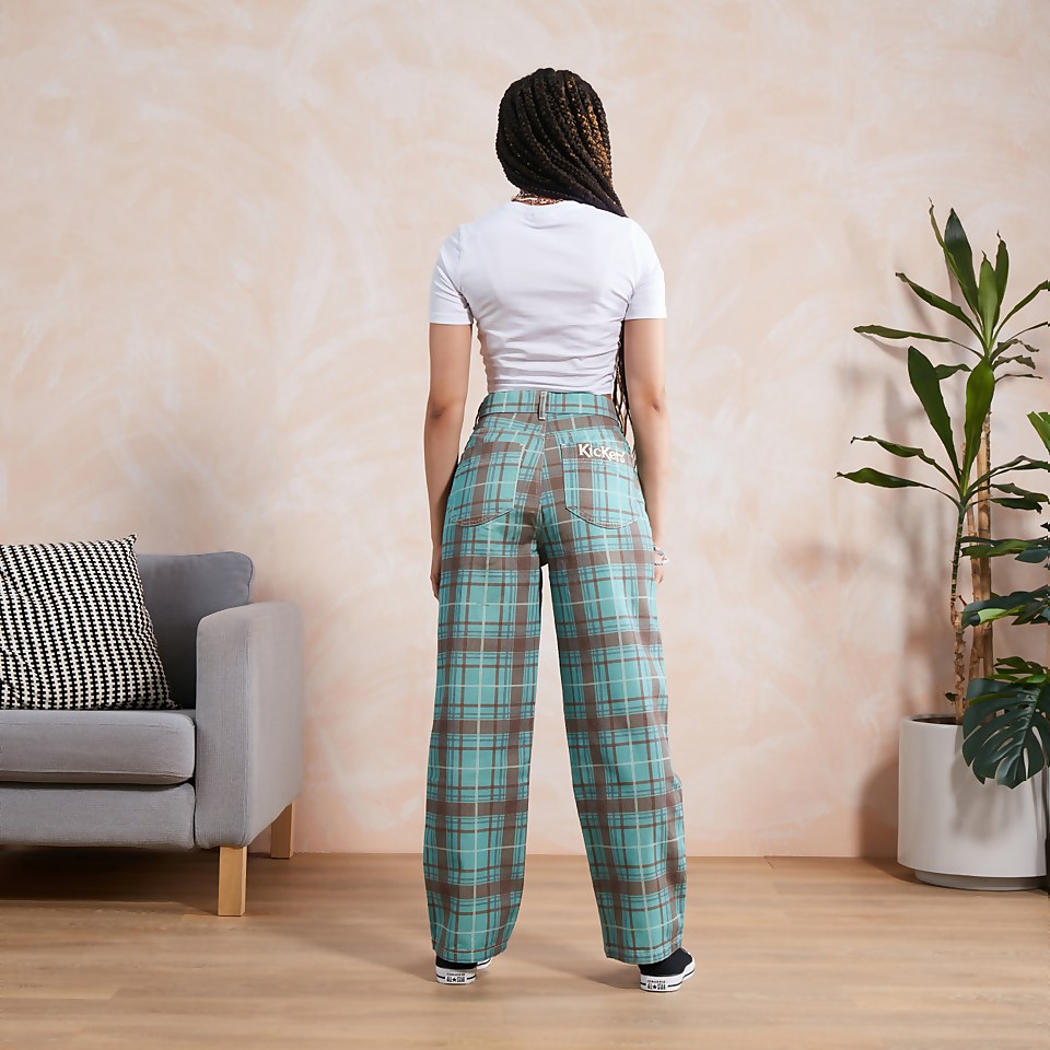 Women's Check Drill Trouser Multi